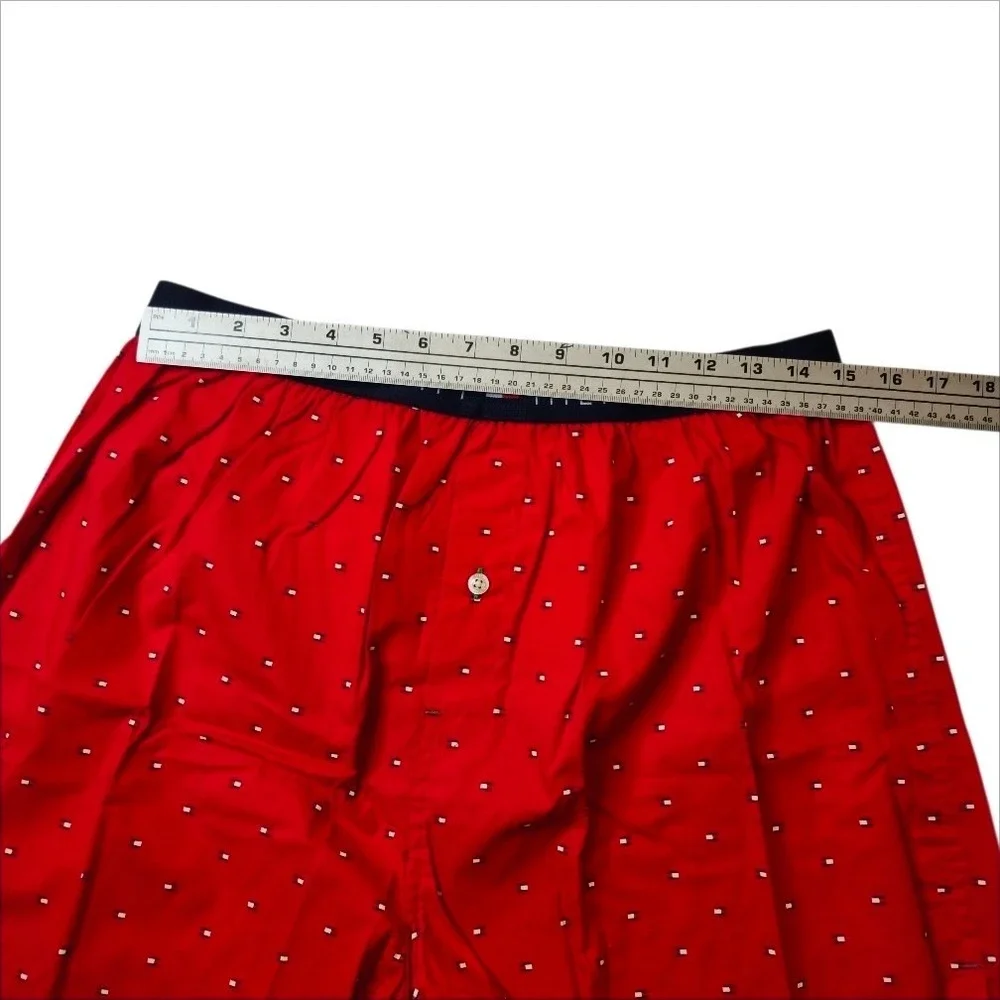 Tommy Hilfiger Men's Woven Boxer Short Red Size L